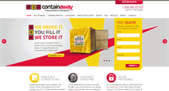 Desktop Screenshot of containaway.com.au