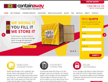 Tablet Screenshot of containaway.com.au